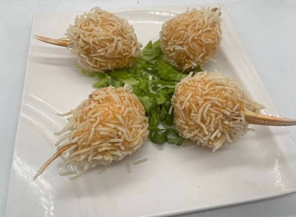 Fried Crab Claw Stuffed with Minced Shrimp (1Pc) / 百花釀蟹鉗(一只) / Pince De Crabe Frite Farcie De Crevettes Hachées (1Mc)